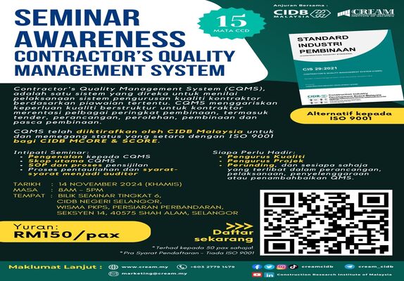 Seminar Awareness:Contractor's Quality Management System